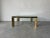 Postmodern 1980's Italian Postmodern Geometric Brass and Glass Cocktail Table For Sale - Image 3 of 12
