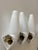 Mid-Century Modern Swedish Ceramic 6035 Wall Lights by Stig Carlsson for Ifö, 1950s, Set of 3 For Sale - Image 3 of 14