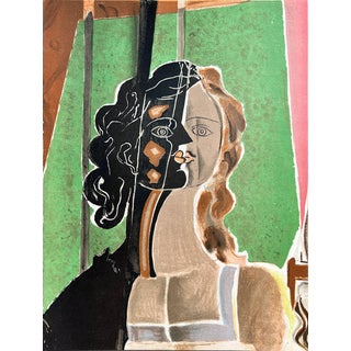 Georges Braque, Cubist Portrait, 1939, Lithograph For Sale