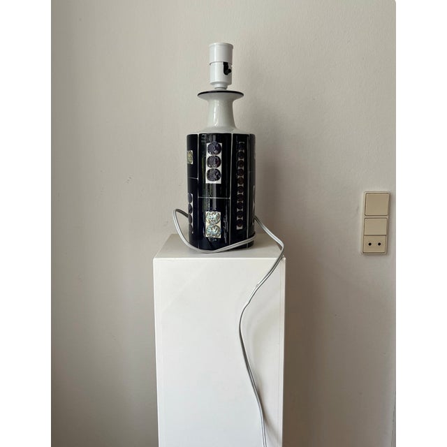 Royal Copenhagen Ceramic Tenera Royal 9 Table Lamp by Inge Liese Kofoed for Royal Copenhagen Fog & Morup, Denmark, 1970s For Sale - Image 4 of 8