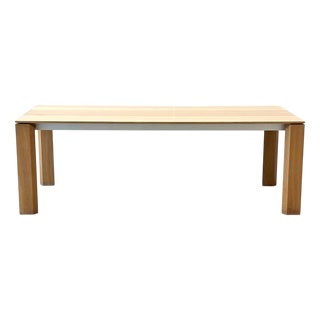 Large Dining Table in Knotted Oak For Sale