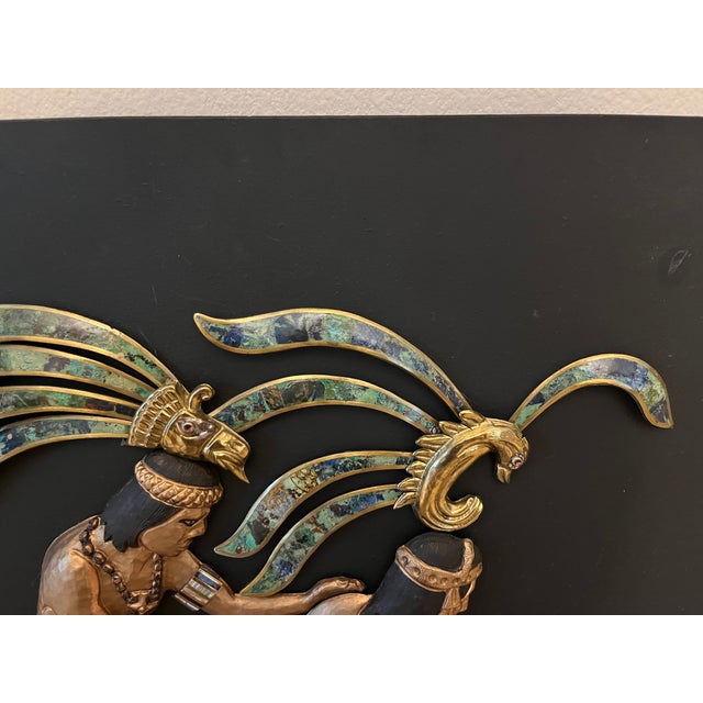 Late 20th Century Malachite Mayan Wall Panel For Sale - Image 11 of 11