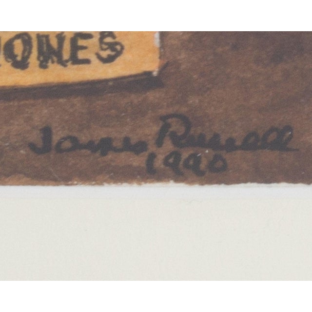 1990 Watercolor Still Life Painting Signed by James Spencer Russell For Sale - Image 4 of 8