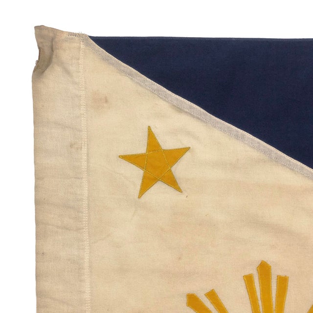This vintage Philippines flag is made from a cotton cloth, with fully sewn design visible on both sides. Please note...