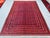 Tribal Good Quality Red and Navy Mushwani Andkhoy Hand-Woven Wool Rug - 6'8" X 10' For Sale - Image 3 of 12