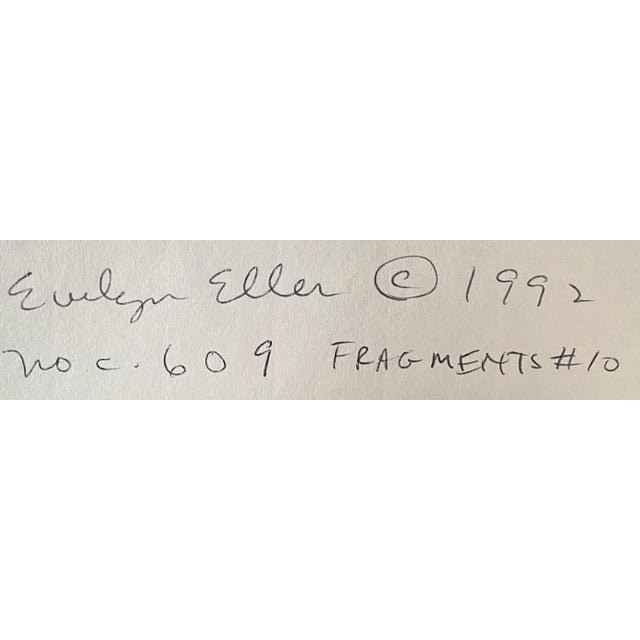 Contemporary Fragments #10 Collage on Watercolor Paper by Evelyn Eller For Sale - Image 3 of 3