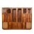 1980s Studio Crafted Solid Walnut Wall Unit For Sale - Image 5 of 5