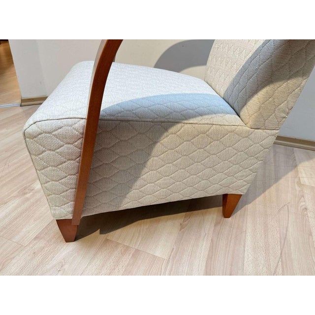 Spanish Club Chair in Beech and Plywood, 1990s For Sale - Image 13 of 18