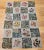 23” x 36” Vintage American hand hooked area rug in a block pattern circa the early 20th century. The very unique and...