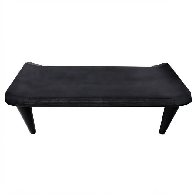 Dakota Jackson "ocean" coffee table with hand-carved legs in solid Honduran mahogany support Honduran mahogany top with...