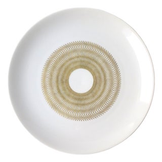 German Porcelain Dinner Plates, French Designer Jean Luce, Midcentury Modern, Set of 10 For Sale