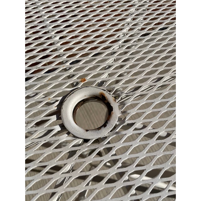 1980s Woodard 72"x42" Wrought Iron Patio Outdoor Oval Dining Table For Sale - Image 5 of 7