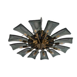 Dahlia Chandelier by Max Ingrand for Fontana Arte, Italy, 1950s For Sale