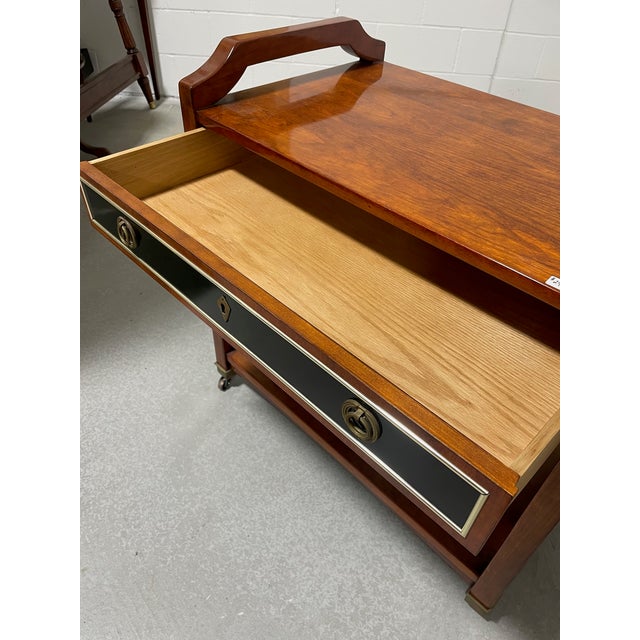Chestnut Late 20th Century Table for Vinyl Lp Album Storage For Sale - Image 8 of 13