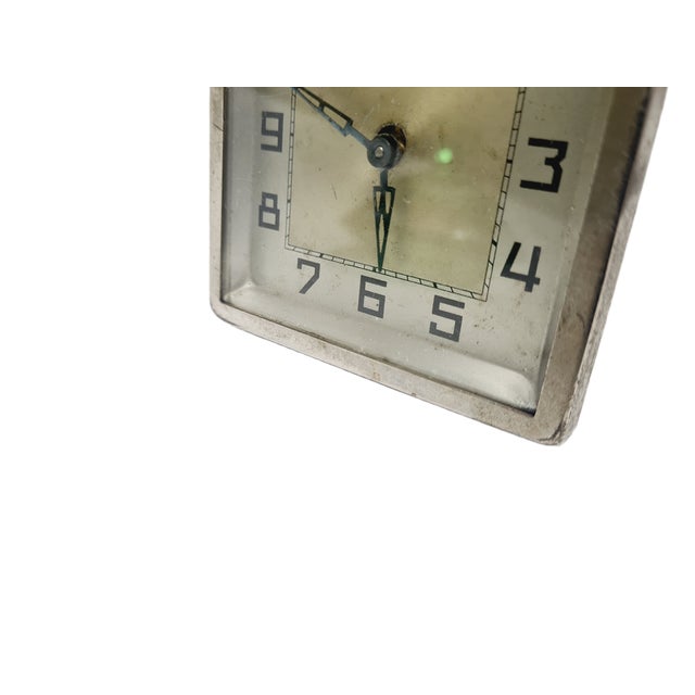 Silver Art Deco German Clock from Kienzle, 1930s For Sale - Image 8 of 10