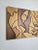 Striking modernist abstract carved wood wall art sculpture, circa 1960s. This substantial piece features deeply carved...