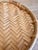 Wood Handwoven Bamboo Round Decorative Trays, Set of 2 For Sale - Image 7 of 18