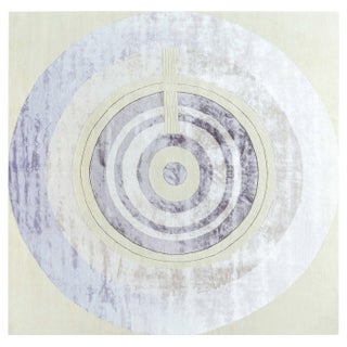 One-of-a-kind Art Deco Style Lavandula Rug by Doris Leslie Blau For Sale