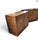 1980s Mastercraft Postmodern Burl Wood & Brass Modular Credenza or Pair of Cabinets For Sale - Image 5 of 12