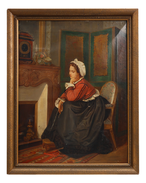 Untitled, 1800s, Oil on Canvas, Framed