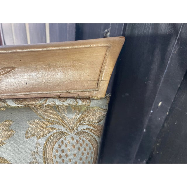 Early 20th Century Grosfeld House Blonde Mahogany Bergere Chairs - a Pair For Sale - Image 10 of 12