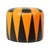 Vintage Round Pouf in Two-Tone Skai, 1960s For Sale - Image 4 of 15