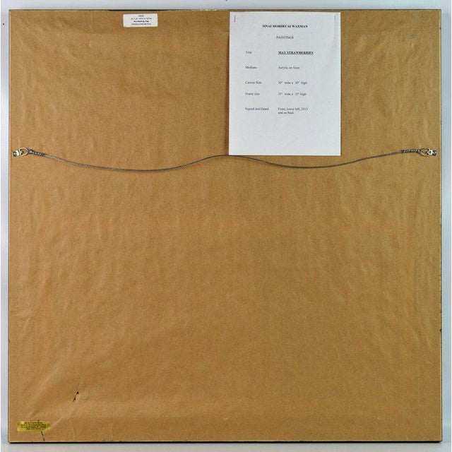 'May Strawberries' Original Painting by Sinai M. Waxman Well Exhibited Artist For Sale - Image 10 of 12