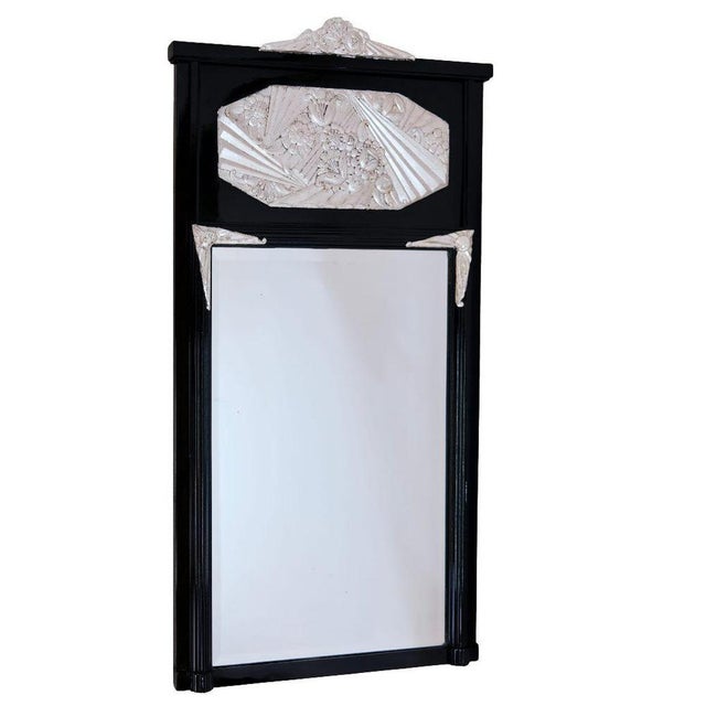 Black Art Deco Mirror For Sale - Image 8 of 8