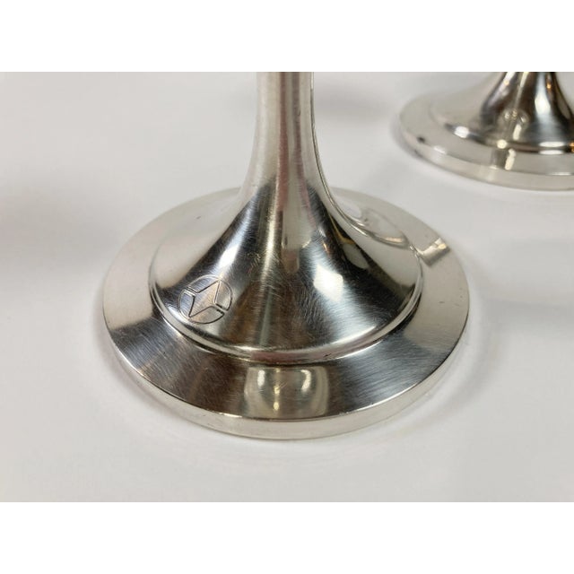 Traditional Vintage Silverplate Oneida Candlestick Holder Pair For Sale - Image 3 of 4
