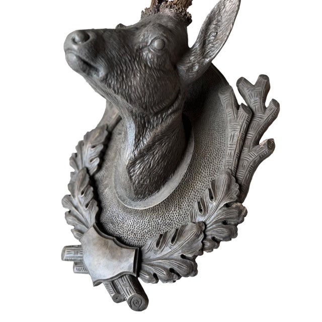 Cast Deer Head Ceramic Signed Brad Hamn 2005 American For Sale In Aspen - Image 6 of 6