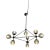 Possini Euro Gable 10-Light Modern Chandelier For Sale