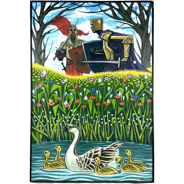 2010s "Lohengrin" the Swan Knight of the Holy Grail by Gabriel Karagianis For Sale - Image 5 of 10