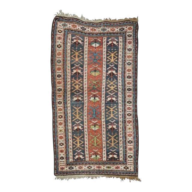 Antique Kazak Rug 3'4'' x 6'2'' For Sale
