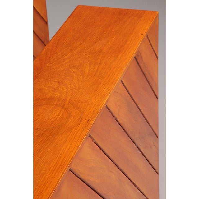 Vintage Beechwood Room Dividers with Slatted Design, 1970, Set of 2 For Sale - Image 12 of 13