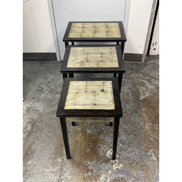 Neiman Marcus Nesting Tables, Set of Three For Sale In San Francisco - Image 6 of 10
