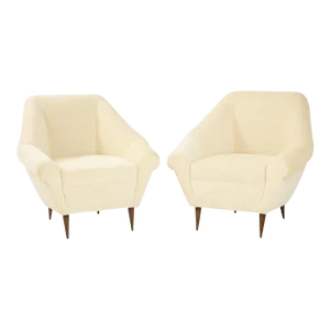 Pair of Italian Mid Century Modern Club Chairs