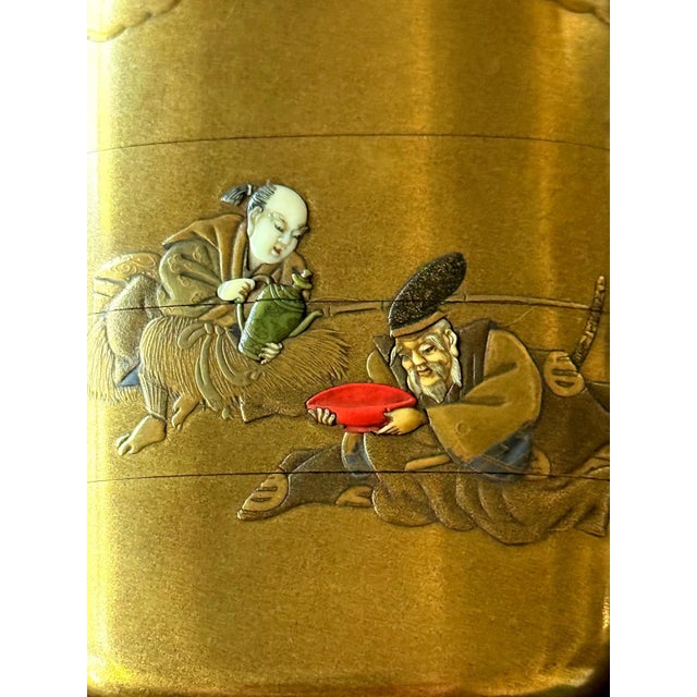 Fine Japanese Inro with Maki-e and Inlay by Shokasai and Shibayama For Sale In Atlanta - Image 6 of 14