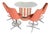 Mid Century Space Age Chromcraft Bar For Sale