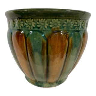1920s Ceramic Weller Art Pottery Jardiniere Cachepot For Sale
