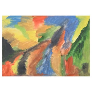 Mariam Khachatryan, Vers les Himalayas, 2022, Watercolor on Paper, Framed For Sale