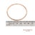 14k (585) Solid Rose Gold Flexible Natural Diamond Bangle Tennis Bracelet For Sale - Image 12 of 12