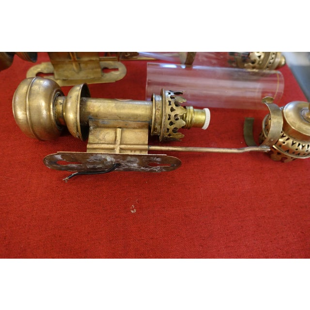Antique Railway Carriage Train Lanterns, 1890s, Set of 3 For Sale - Image 5 of 6