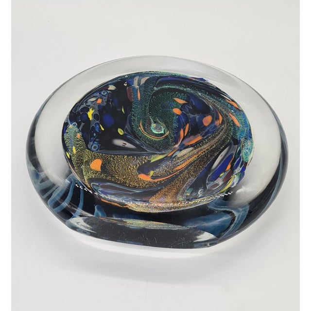 Art Glass Paperweight by Rollin Karg, 1990s For Sale - Image 3 of 12