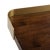 Brown One Drawer Desk in Walnut & Gold For Sale - Image 8 of 11