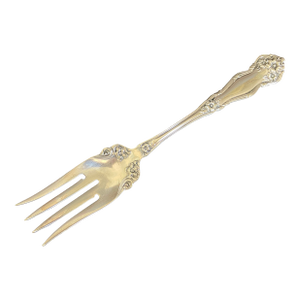 Wm Rogers & Son Arbutus Silverplate 1908 Cold Meat Serving Fork