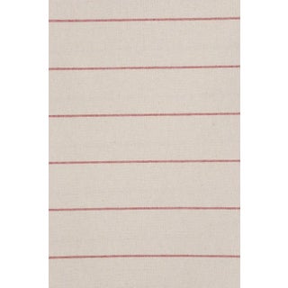 Cadiz Stripe Red Double Width Fabric - Sample For Sale
