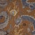 Schumacher SAMPLE - Schumacher Serpentine Dragon Fabric In Brown & Blue For Sale - Image 4 of 6