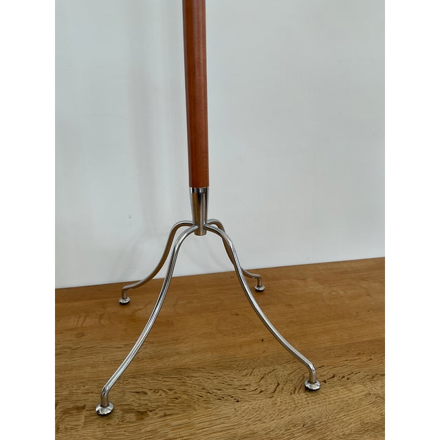 Mid 20th Century Modern Atomic "Lotus" Coat Rack in Chrome and Teak For Sale - Image 10 of 13