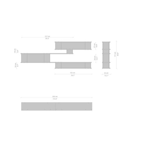 Wood Nuage À Plots Shelving Unit in Wood and Aluminium by Charlotte Perriand for Cassina For Sale - Image 7 of 10