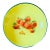 1930s Italian Strawberry Small Berry Bowl Yellow Pottery by Società Ceramica Italiana For Sale